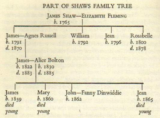 Shaws Family Tree, Collins, 1968